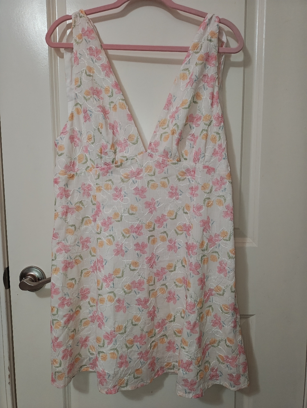 Princess Polly White Floral Dress Sz 12